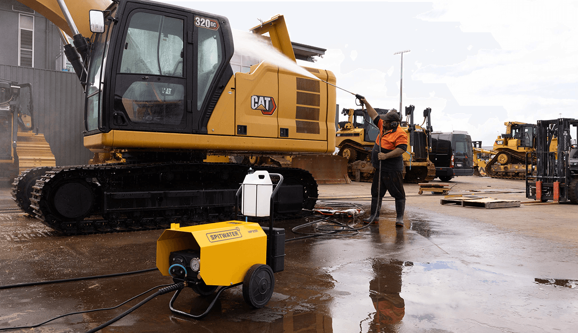 Machine Washing with SPITWATER Pressure Cleaners